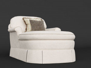 CENTURY FURNITURE Grace Chaise 11-615 Two color set Model 3D