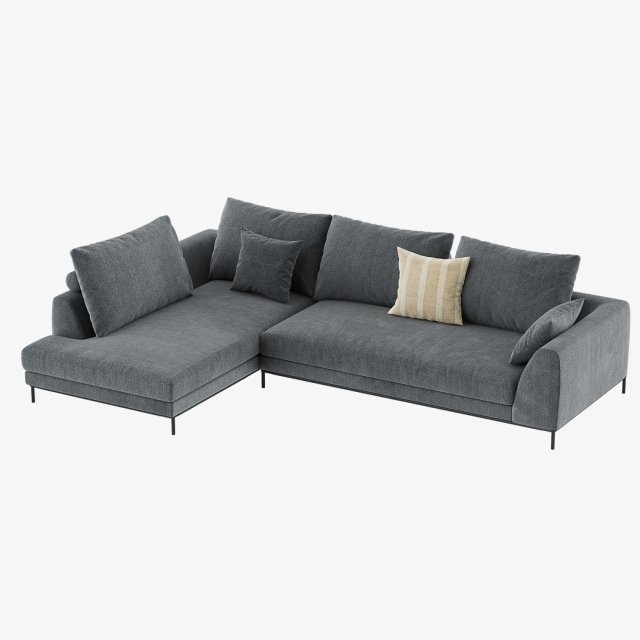 MEXO Oslo Sofa 3D Model .c4d .max .obj .3ds .fbx .stl .blend 
