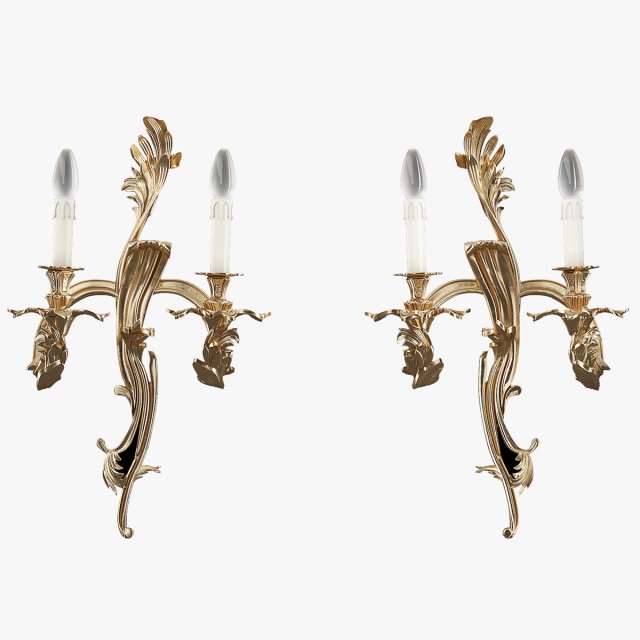 MIS EN DEMEURE Sconce Pompadour Gold 3D 모델 .c4d .max .obj .3ds .fbx .stl .blend 
