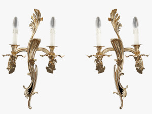 MIS EN DEMEURE Sconce Pompadour Gold 3D 模型