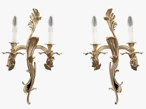 MIS EN DEMEURE Aplique Pompadour Oro Modelo 3D