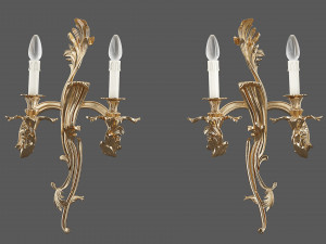 MIS EN DEMEURE Sconce Pompadour Gold 3D 모델