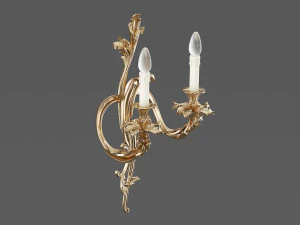 MIS EN DEMEURE Sconce Pompadour Gold 3D Model