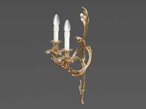 MIS EN DEMEURE Sconce Pompadour Gold 3D 모델