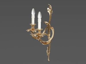 MIS EN DEMEURE Sconce Pompadour Gold 3D Model