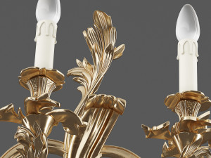MIS EN DEMEURE Sconce Pompadour Gold 3D 모델