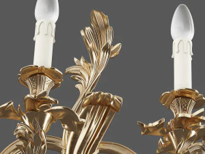 MIS EN DEMEURE Sconce Pompadour Gold 3D Model