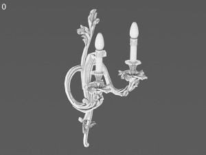 MIS EN DEMEURE Sconce Pompadour Gold 3D 모델