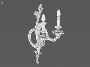 MIS EN DEMEURE Sconce Pompadour Gold 3D Model