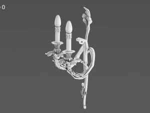 MIS EN DEMEURE Sconce Pompadour Gold 3D Model