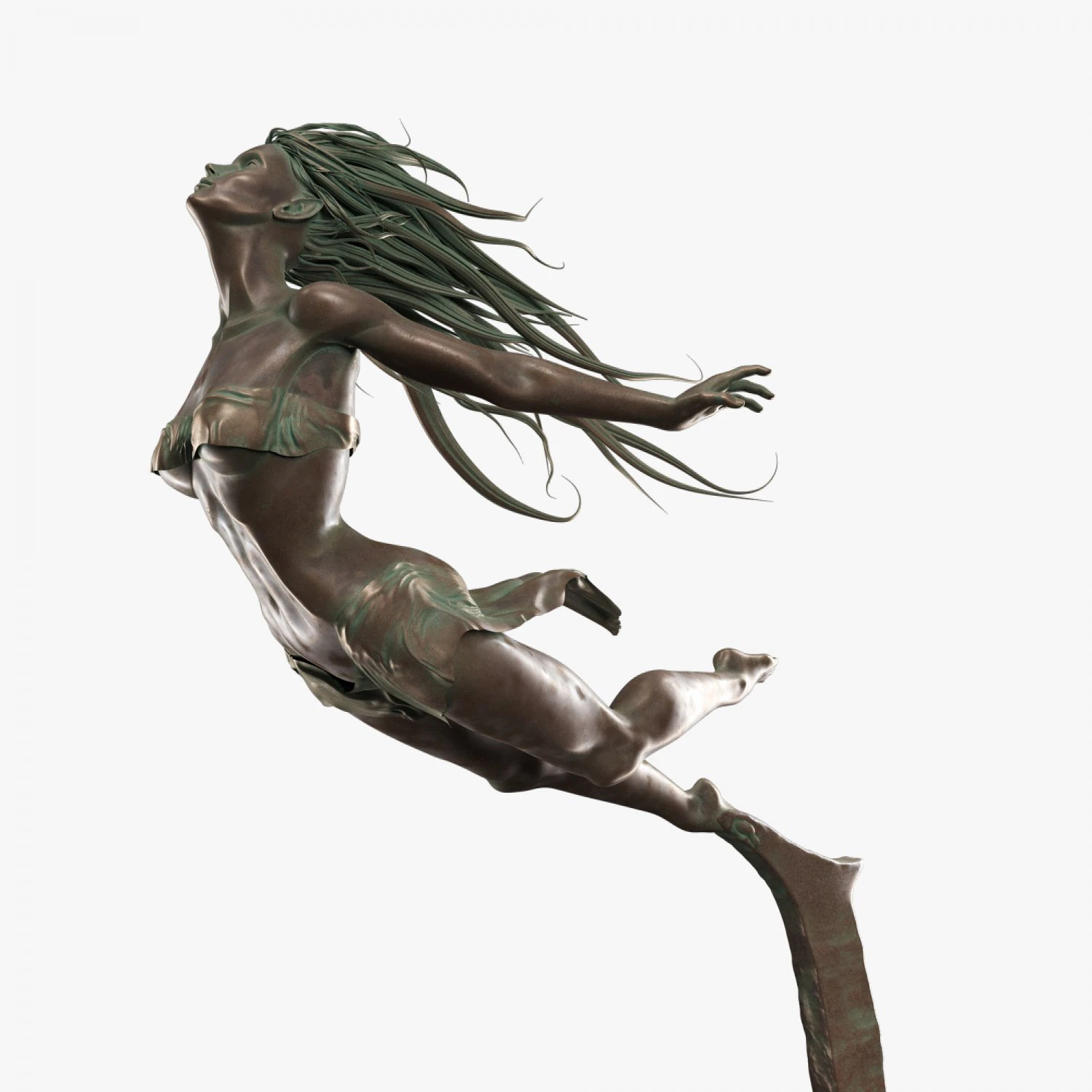 Sculpture Female -Born Within- 3D Model .c4d .max .obj .3ds .fbx .stl .blend 