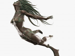 조각 여성 -내재된 것- 3D 모델