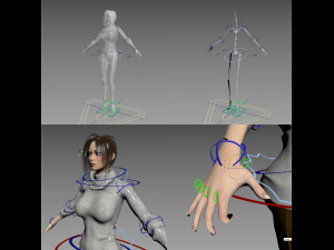 Female Woman Character Kenzie 35 Poses Mega Pack Modelo 3D