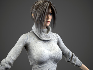 Female Woman Character Kenzie 35 Poses Mega Pack Modelo 3D