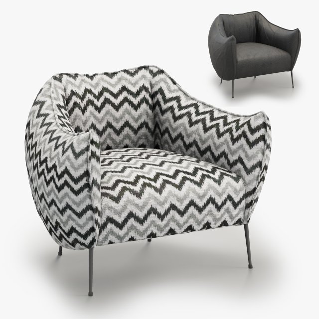 MEXO Chicken Fusion armchair 3D Model .c4d .max .obj .3ds .fbx .stl .blend 