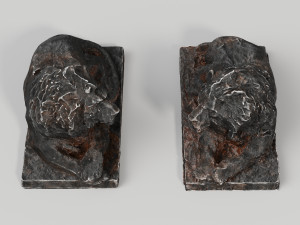 Two Lions Sculpture Modelo 3D