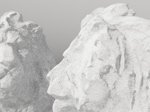 Two Lions Sculpture Modelo 3D