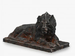 狮子雕塑 3D 模型