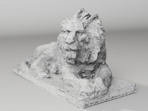 Lion Sculpture Modèle 3D