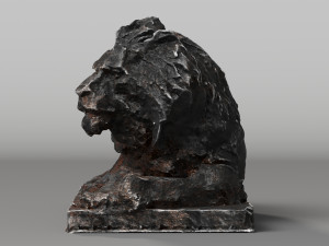 Lion Sculpture Modèle 3D