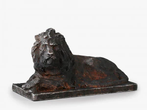 Lion Sculpture Cast iron 3D Model