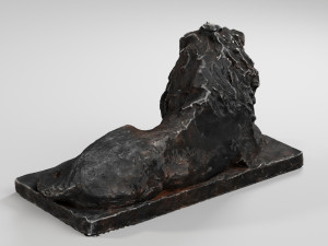 Lion Sculpture Cast iron Model 3D