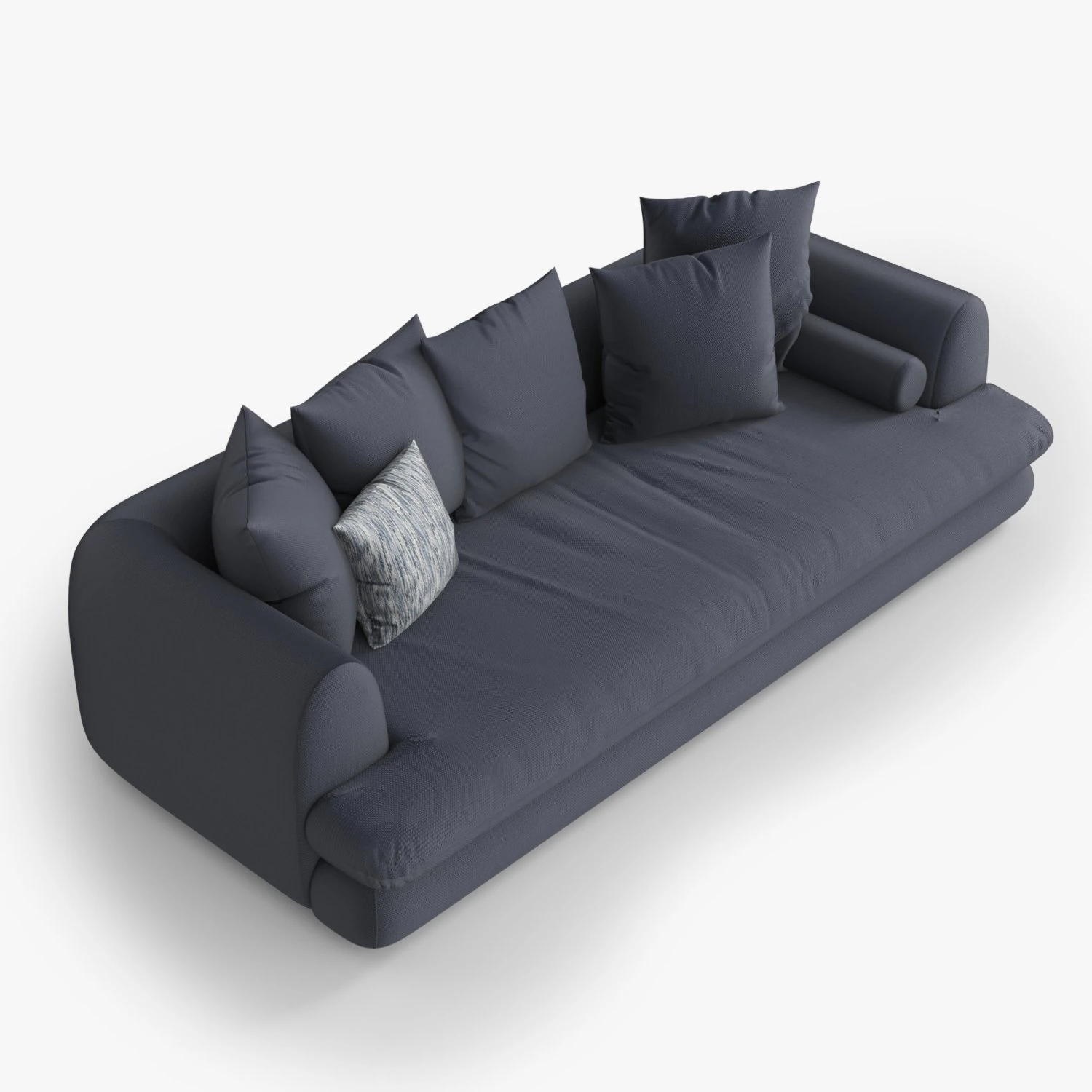MEXO White Fox Sofa 3D Model .c4d .max .obj .3ds .fbx .stl .blend 