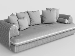 MEXO White Fox Sofa 3D Model