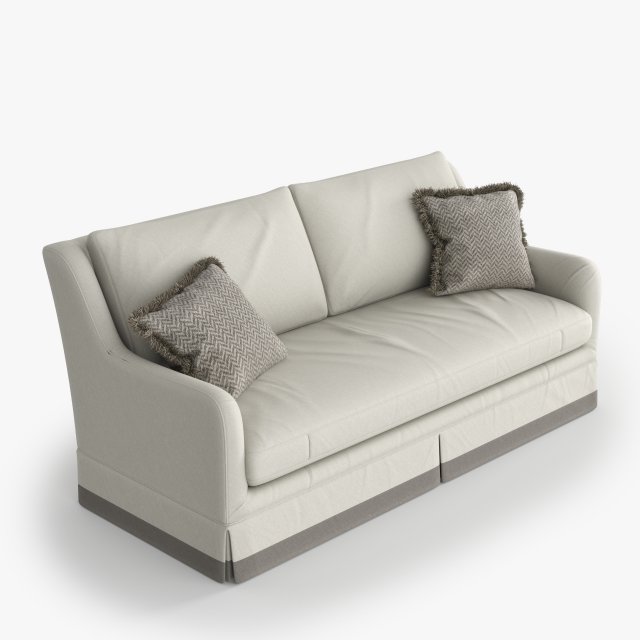 CENTURY Corrie Skirted Sofa 3D Model .c4d .max .obj .3ds .fbx .stl .blend 