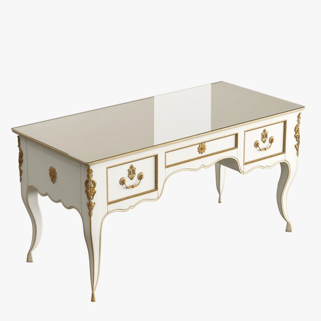 MOISSONNIER Regency Writing Desk 3D Model .c4d .max .obj .3ds .fbx .stl .blend 