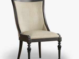 Century Furniture Wellington Court Side Chair 309-541 Modelo 3D