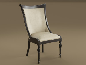Century Furniture Wellington Court Side Chair 309-541 Modèle 3D