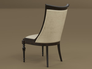 Century Furniture Wellington Court Side Chair 309-541 Modèle 3D