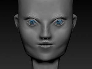 Woman face 3D Model