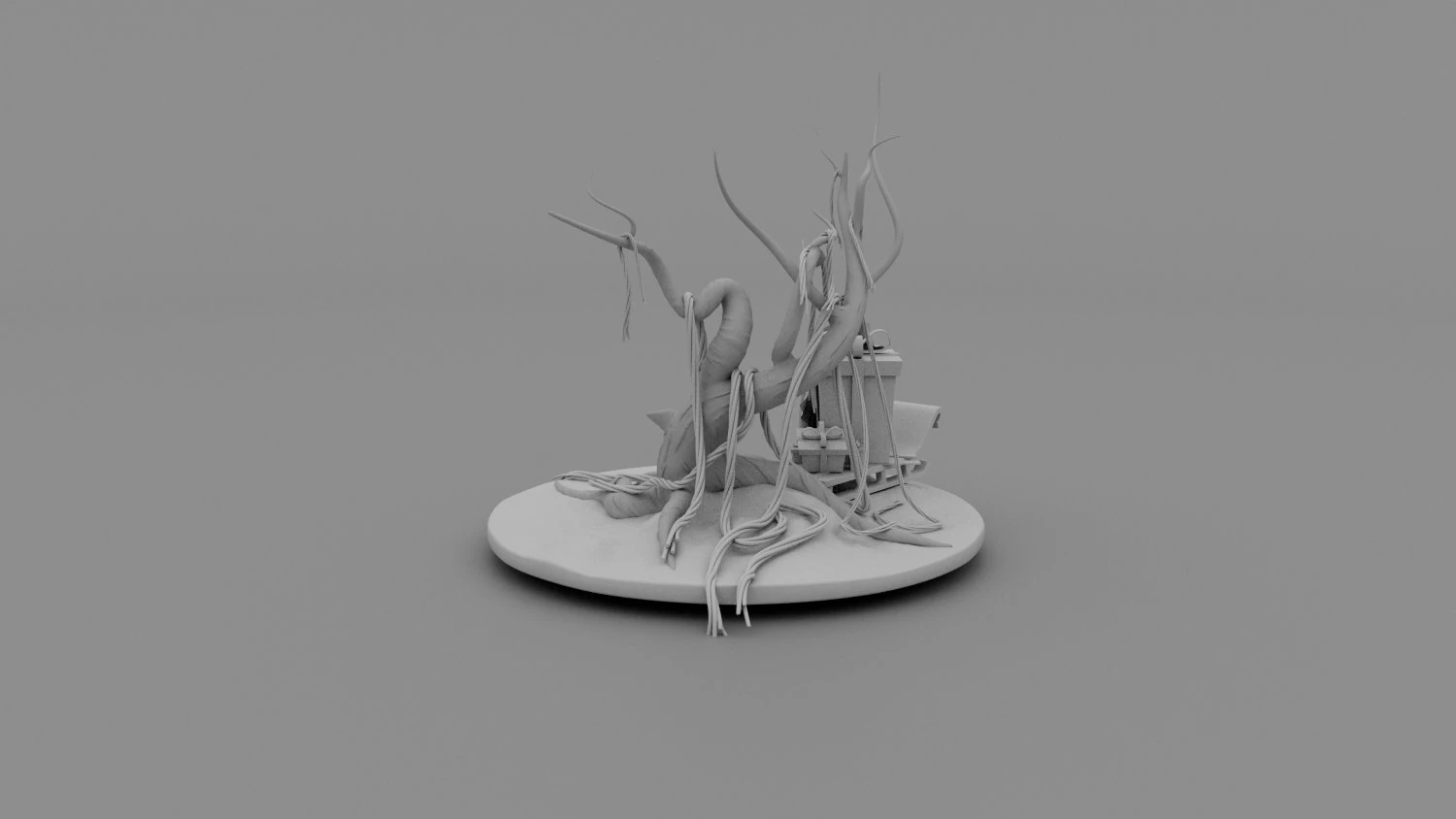 Santa Land Merry Cristmas To All Of You 3D Print Model .c4d .max .obj .3ds .fbx .stl .blend 