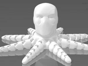 死侍铰接章鱼 3D 打印模型