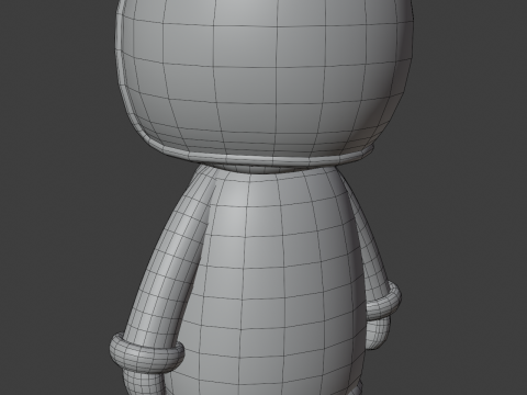 Knitted doll Modello 3D