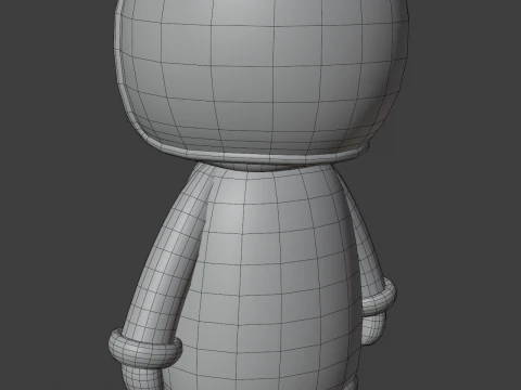 Knitted doll 3D Model