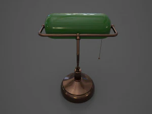 Banker Lamp 3D Model
