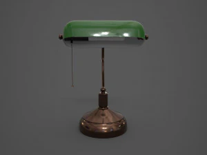 Bankierlampe 3D Modell