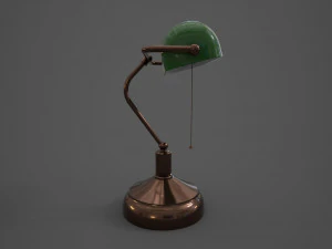 Banker Lamp 3D Model