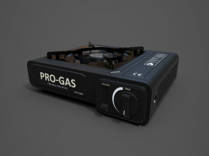 Portable gas stove 3D-Modell