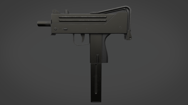 MAC - 10 Model 3D .c4d .max .obj .3ds .fbx .stl .blend 