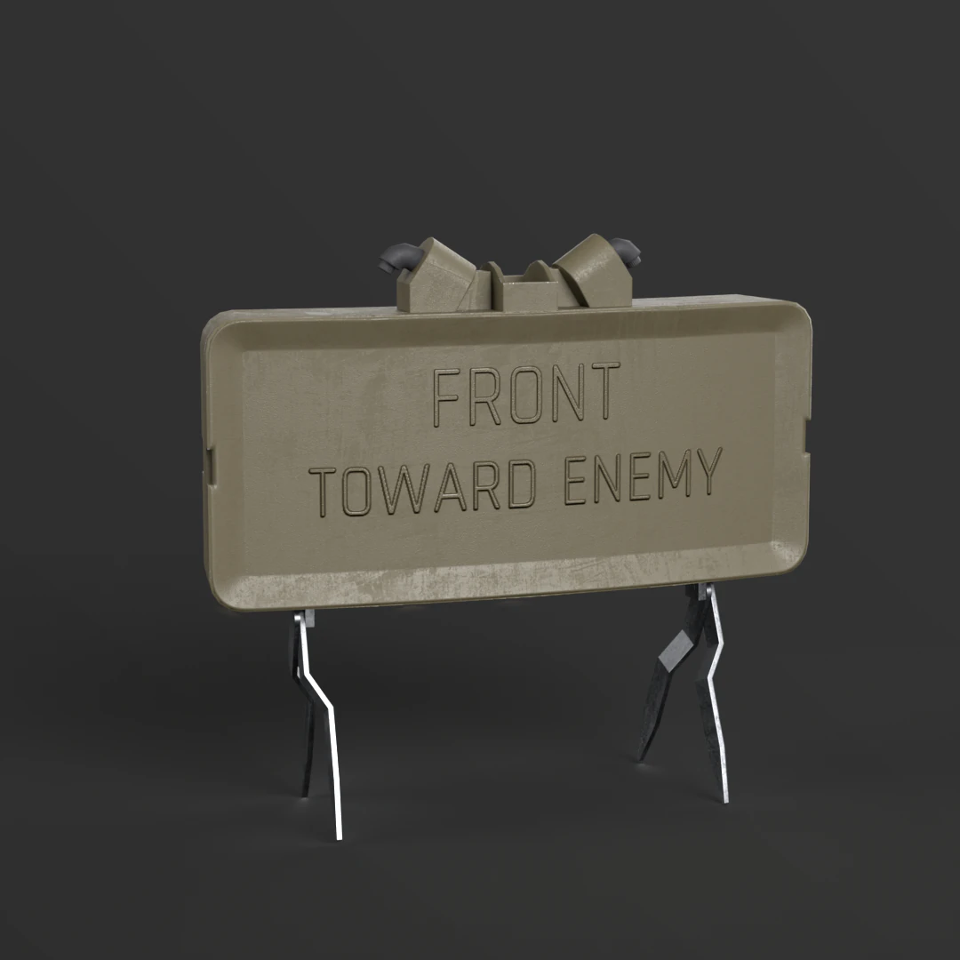 Claymore 3D Model .c4d .max .obj .3ds .fbx .stl .blend 