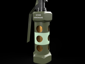 Flashbang Grenade 3D Model