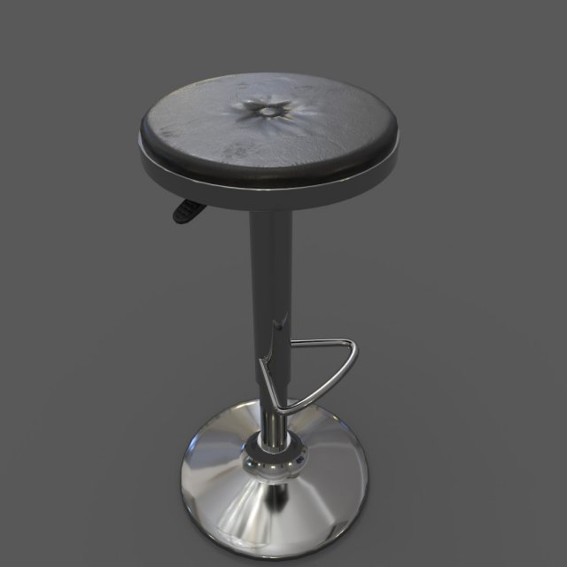 Bar Stool Modèle 3D .c4d .max .obj .3ds .fbx .stl .blend 
