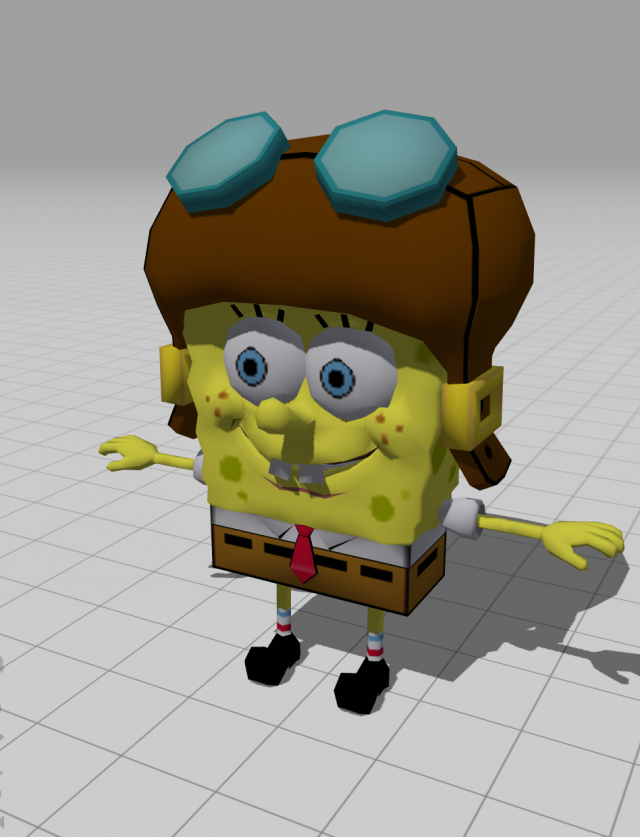 SpongeBob 3D Модель .c4d .max .obj .3ds .fbx .stl .blend 