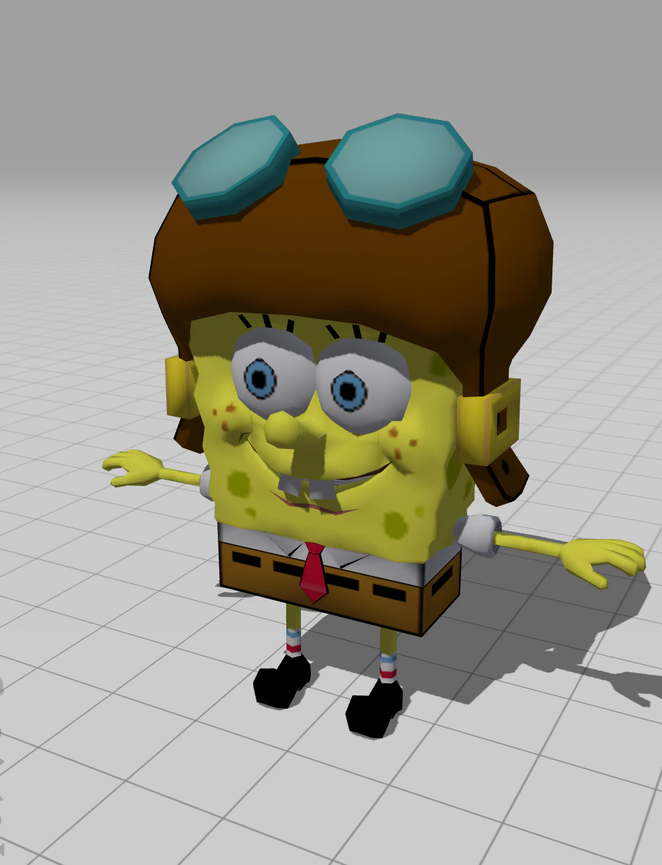 SpongeBob 3D Model .c4d .max .obj .3ds .fbx .stl .blend 