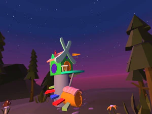 兔子的房子 3D 模型