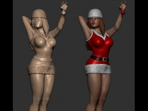 Santa girl 3D Model